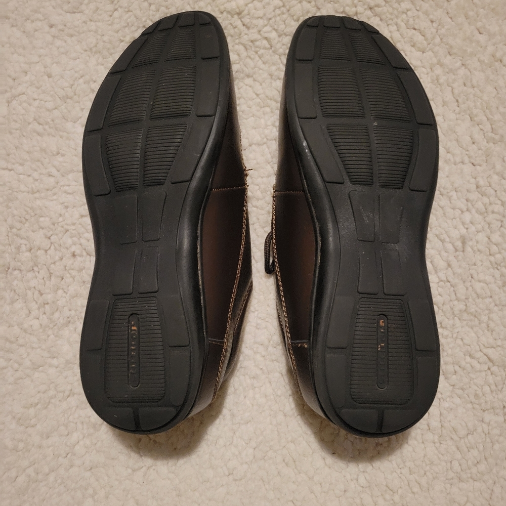 MENS STREET CARS MEMORY FOAM LEATHER OXFORDS BROWN SIZE 12 - Picture 2 of 10
